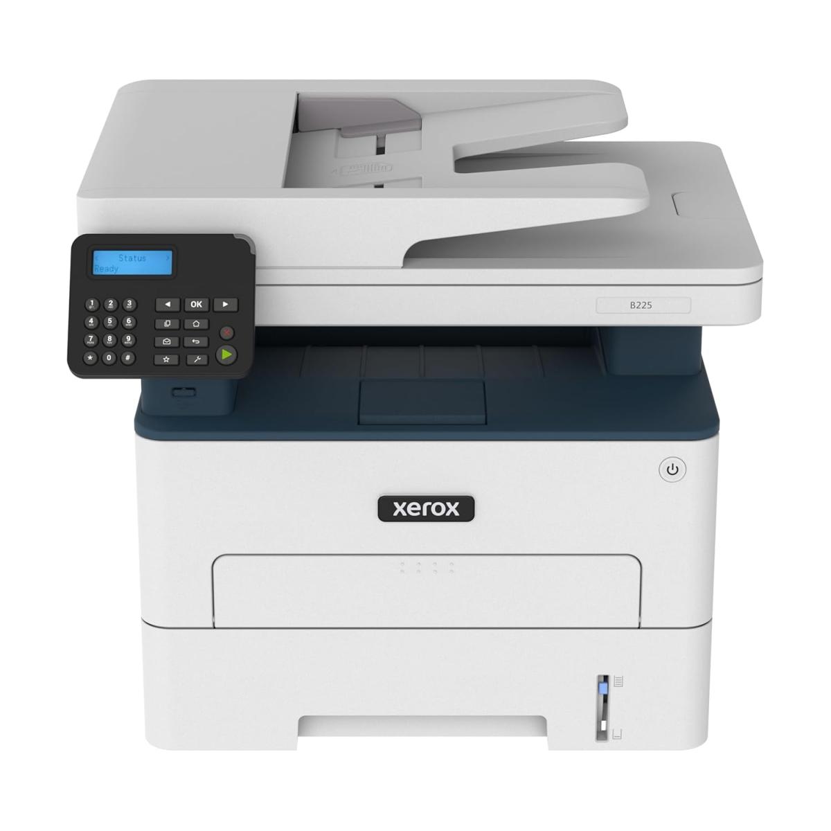 Xerox B225 Multifunction Wireless Mono Laser 3-In-One Duplex Printer Up To 36ppm w/ 50-Page Auto Document Feeder - Black