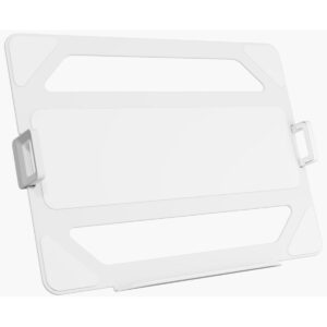 Arozzi Alzare Laptop Holder Mounting on a VESA 75x75 Monitor Arm up to 18" Laptops & Tablets Includes Protective Silicone Pads , White