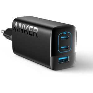 Anker 67W USB C Charger, 3 Port PIQ 3.0 Compact and Foldable Fast Charger for MacBook Pro, iPad, Galaxy, iPhone 17 Series and More