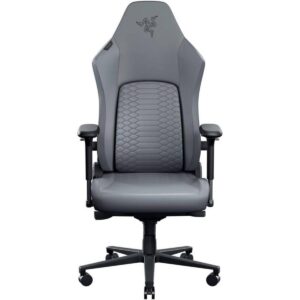 RAZER Iskur V2 NewGen (2025) Gaming Chair, HyperFlex Lumbar Support System, Gen-2 EPU Leather WITH CoolTouch Technology, Cold-Cured Foam, 4D Adjustable Armrests, Light Gray