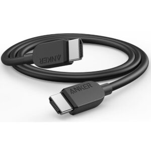 Anker HDMI 2.1 Cable 8K@60Hz, Ultra HD 4K@120Hz HDMI Cord,48 Gbps Certified Ultra High-Speed, 1.8M, Compatible with PlayStation 5, Xbox, Samsung TVs, and More - Black