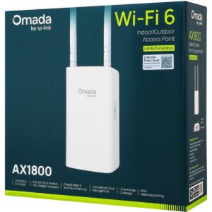 TP-Link Omada EAP603-Outdoor Long Range Outdoor Access Point – Wi-Fi 6 AX1800 Dual Band, up to 3,200 sq. ft., PoE Powered, IP65 Weatherproof