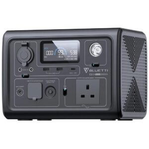 BLUETTI EB3A Portable Power Station, 268Wh Solar Generator LiFePO4 Battery Backup w/ 2 600W (1200W Surge) AC Outlets, Recharge from 0-80% in 30 Min., Mobile Wireless Charger, LFP Backup for Outdoor Camping, Trip, Power Outage - Gray