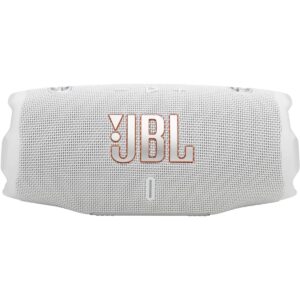 JBL Charge 6 - Portable Waterproof & Drop-Proof Bluetooth Speaker, Bold Pro Sound with AI Sound Boost, 28Hrs of Playtime, Built-in power bank & Comes with a Sturdy/Removable Carrying Strap - White