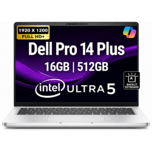 Dell Pro 14 Plus PB14250 (2026) AI Capable PC NEW Intel® Ultra 5 Gen II 236V vPro 8-Cores Elegant & Durable Aluminum Design w/ 3 Years Wrranty , Platinum Silver