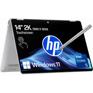 HP OmniBook 5 Flip (2025) 14-fp0045ne NEW Intel Core 5 10-Cores w/ 360° Touch Display & BIG Battery & Fast Charge - Silver