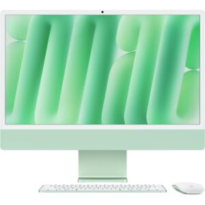 Apple iMac All-In-One Desktop (2024) Apple M4 10‑core CPU & 10‑Core GPU (256GB/16GB) w/ 24" 4.5K Retina Display - Green