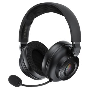 ACEFAST H15 Wireless Gaming Headset Bluetooth 6.0 & 2.4GHz with RGB - Black
