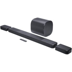 JBL BAR 1300MK2 11.1.4 Channel Soundbar System with Detachable Wireless Surround Speakers, 2470W Max Power, Dual 8" Subwoofer, Dolby Atmos & DTS X, MultiBeam 3.0, Black