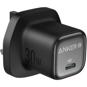 Anker A2698 Zolo 30W Compact USB C GaN Charger, 30W Power Output, Superior Temperature Management, Innovative Stacking Technology, Advanced GaN II Technology, Black