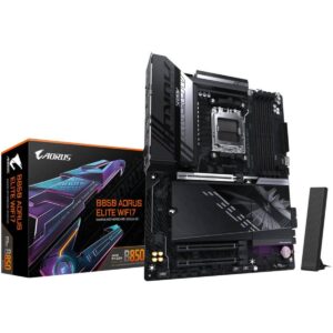 GIGABYTE B850 AORUS ELITE WIFI7 AM5 ATX Motherboard, AMD B850 Chipset, 4x DDR5 DIMM Slots, Up to 256GB Max Memory, WiFi & BT Connectivity, 1 x PCIe 5.0 x16, 3 x M.2 Slots