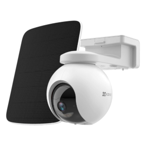 EZVIZ EB8 Pro 4G Kit 4K Outdoor Battery Pan & Tilt Camera with 8W Solar Panel – 4G LTE, Wi-Fi 6, 10,400mAh Battery, AI Detection (CS-EB8/SP 4K.WGA)