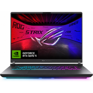 ASUS ROG Strix G16 (2025) G614FR NEW 9Gen AMD Ryzen™ 9 9955HX 16-Cores w/ Nvidia RTX 5070 TI 12GB DDR7 & 16" IPS 165Hz Display - Eclipse Gray