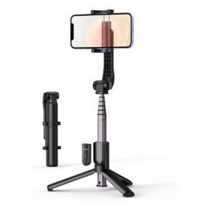 UGREEN LP508 Bluetooth Selfie Stick with Integrated Tripod 75 cm Black (50758)