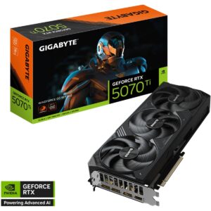 GIGABYTE GeForce RTX 5070 Ti WINDFORCE OC SFF , 16GB GDDR7 256-Bit Memory, 2497 MHz Core Clock, 8960 CUDA Cores, PCI-Express 5.0