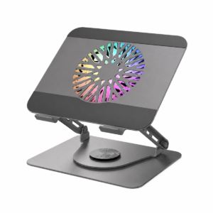 Fantech NC30 RGB Laptop Cooling Stand with 360° Rotating Base - Grey