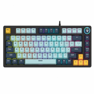 Fantech ATOM81 MK875V2 MIZU Wired Mechanical Keyboard SkyBlue / Navy – Rosie Switch