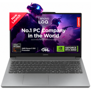 Lenovo LOQ 15ARP10E Gaming Laptop AMD Ryzen 5 150 16GB 512GB RTX 3050 6GB 15.6-inch FHD 144Hz - Luna Grey