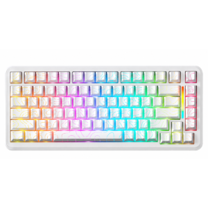 ATTACK SHARK X82 PRO HE Tri-Mode Magnetic Gaming Keyboard White Contours