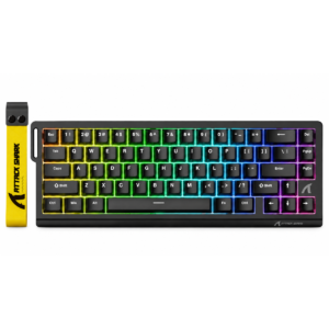 ATTACK SHARK X68 HE 65% Wired Magnetic Gaming Keyboard Black