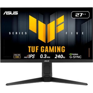 ASUS TUF Gaming VG279QML5A 27" IPS Full HD 240Hz 0.3ms G-SYNC Height adjustment Gaming Monitor w/ DisplayPort & 2x HDMI & Speakers