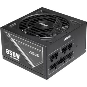 ASUS 850W-ATS Gold 850 W 80 PLUS Gold Power Supply Dual Ball Fan Bearings & Full Modular - Black