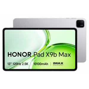 HONOR Pad X9b Max (2026) 13.0" 120Hz Android WIFI Tablet (128GB Storage / 6GB Memory) w/ Fast charge , Quad Speakers & BIG Battery + Free HONOR Flip Cover , Gray