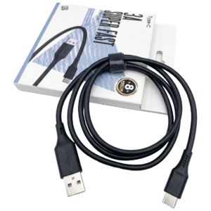 TECNO TCD C12 3A USB-A to USB-C Super Fast Charging & Data Sync Up to 480Mbps Data Transfer 1M , Black